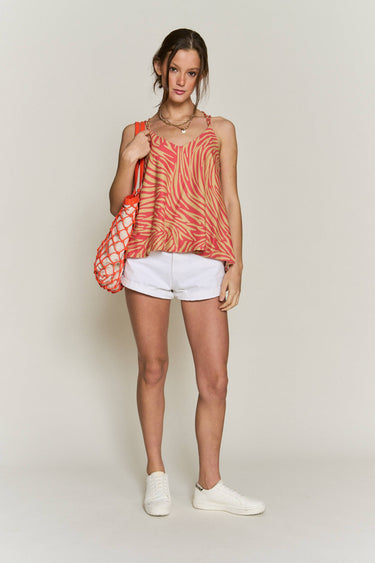 Leopard print tank top